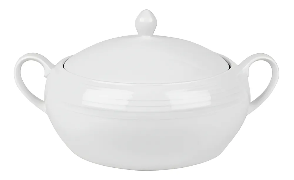 Sopera redonda porcelana