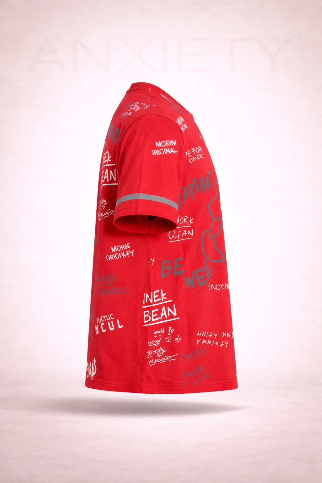 Graffiti Print Red T-Shirt