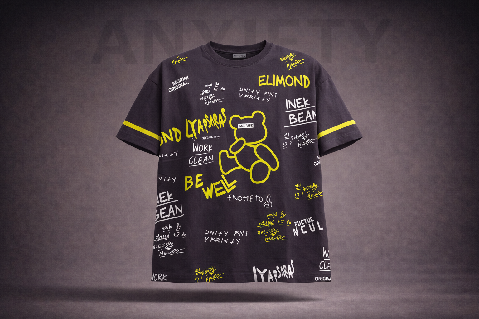 Graffiti Print Print T-Shirt