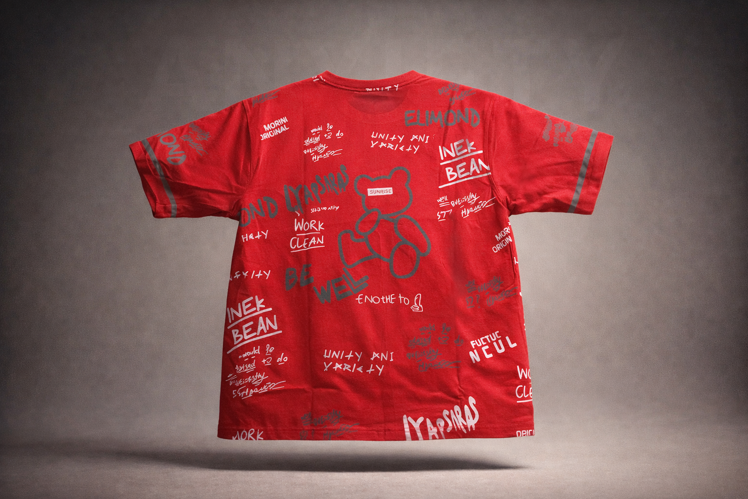 Graffiti Print Red T-Shirt