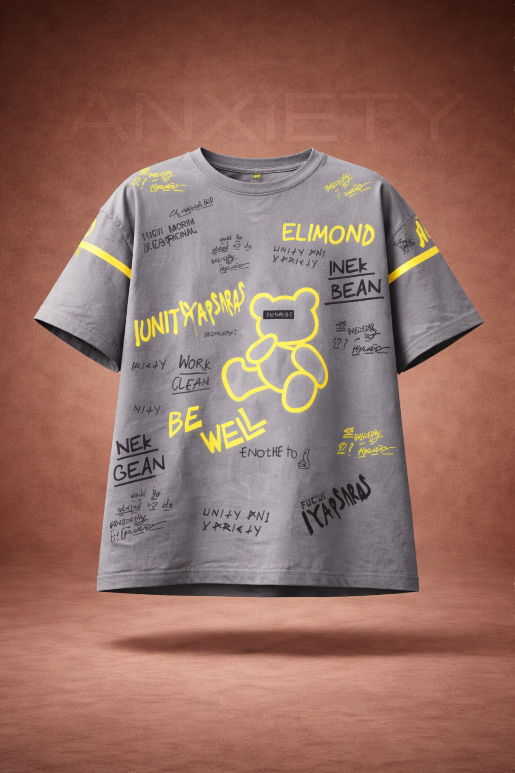 Graffiti Print Print T-Shirt