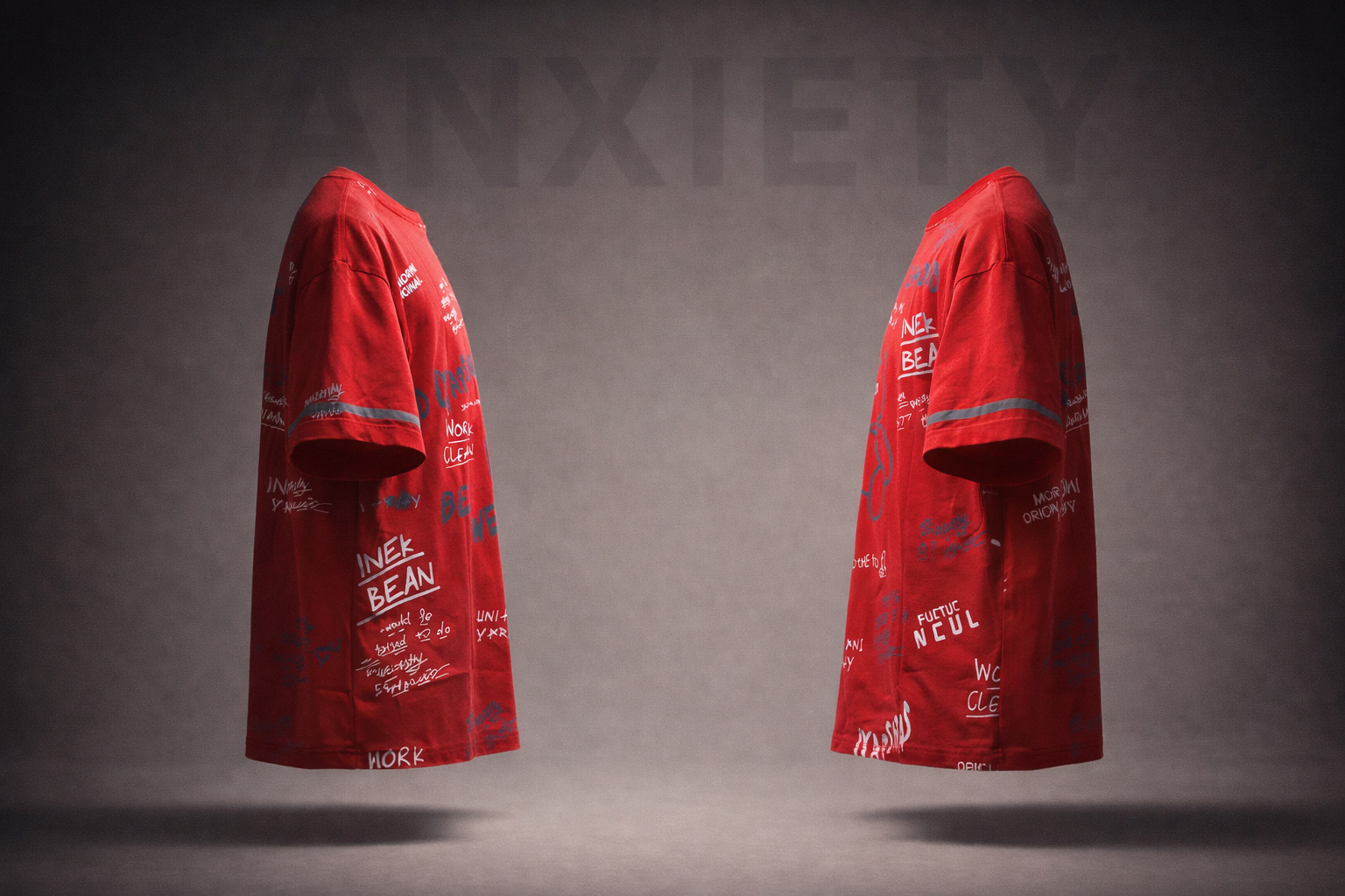 Graffiti Print Red T-Shirt