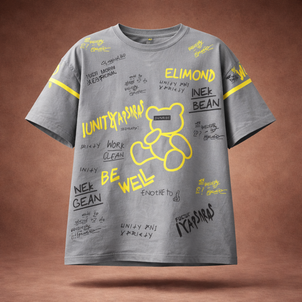 Graffiti Print Print T-Shirt