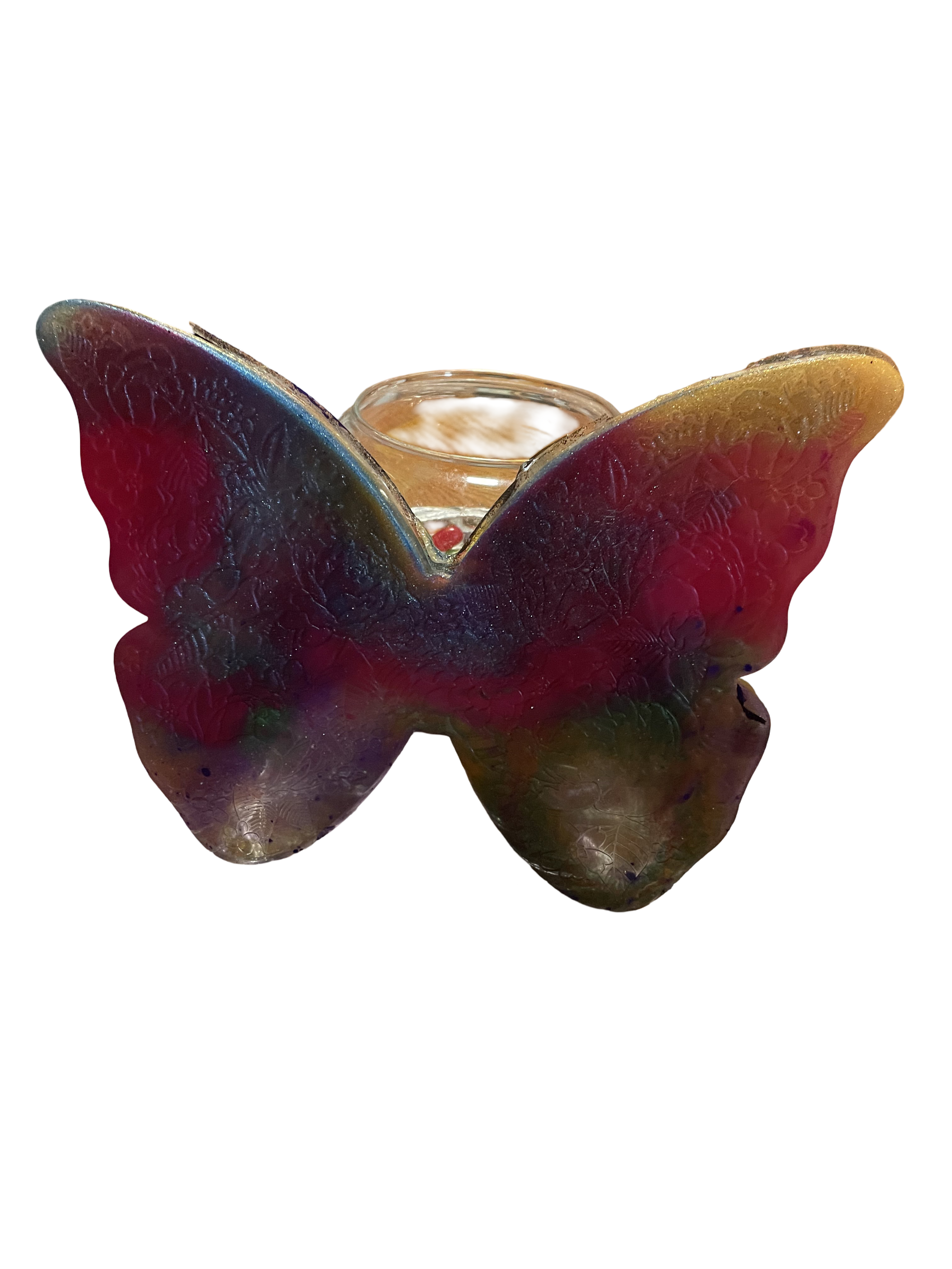 Butterfly resin Candle Holder