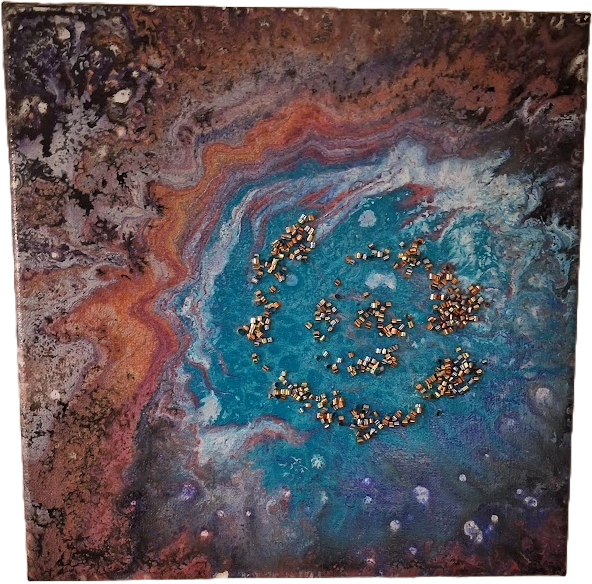 Cosmic Abstract Digital Art