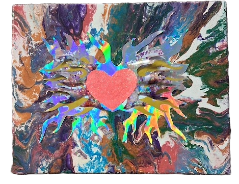 Holographic Heart Digital Art