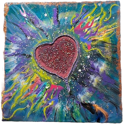 Galactic Heartburst Digital Art