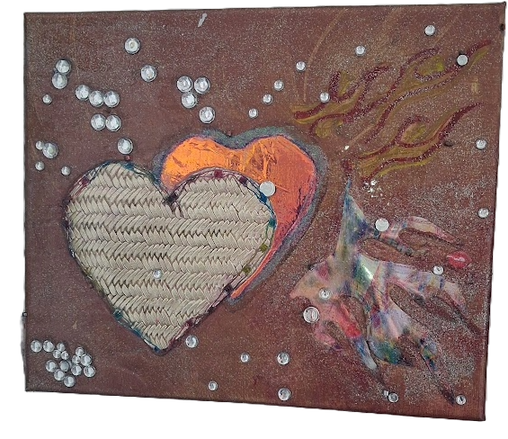 Textured Heart Digital Artwork