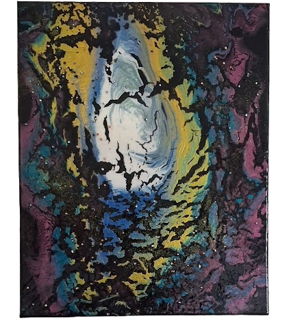 Digital Abstract Cavern Artwork