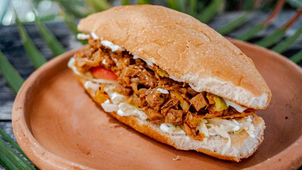 Vegan Pastor Sandwich