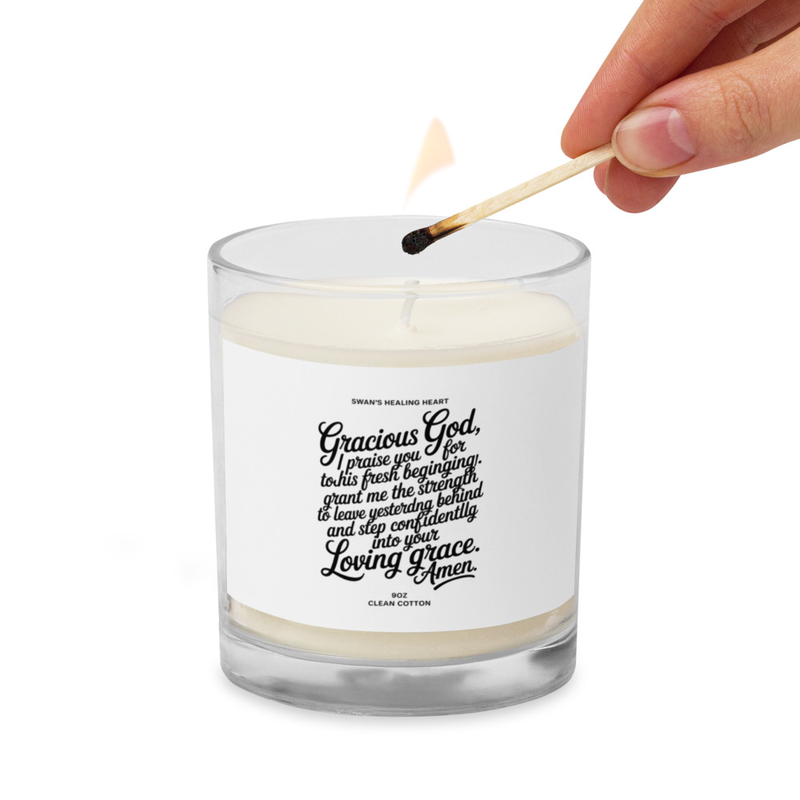 Serene Souls Glass jar soy wax candle