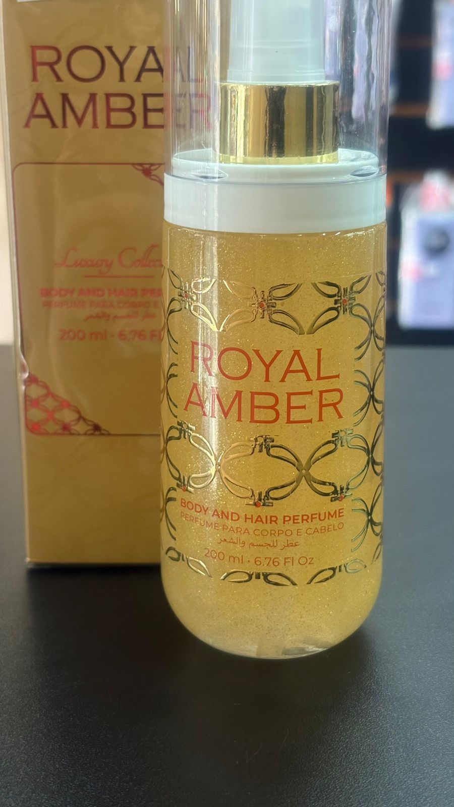 Royal Amber Perfume para Corpo e Cabelo