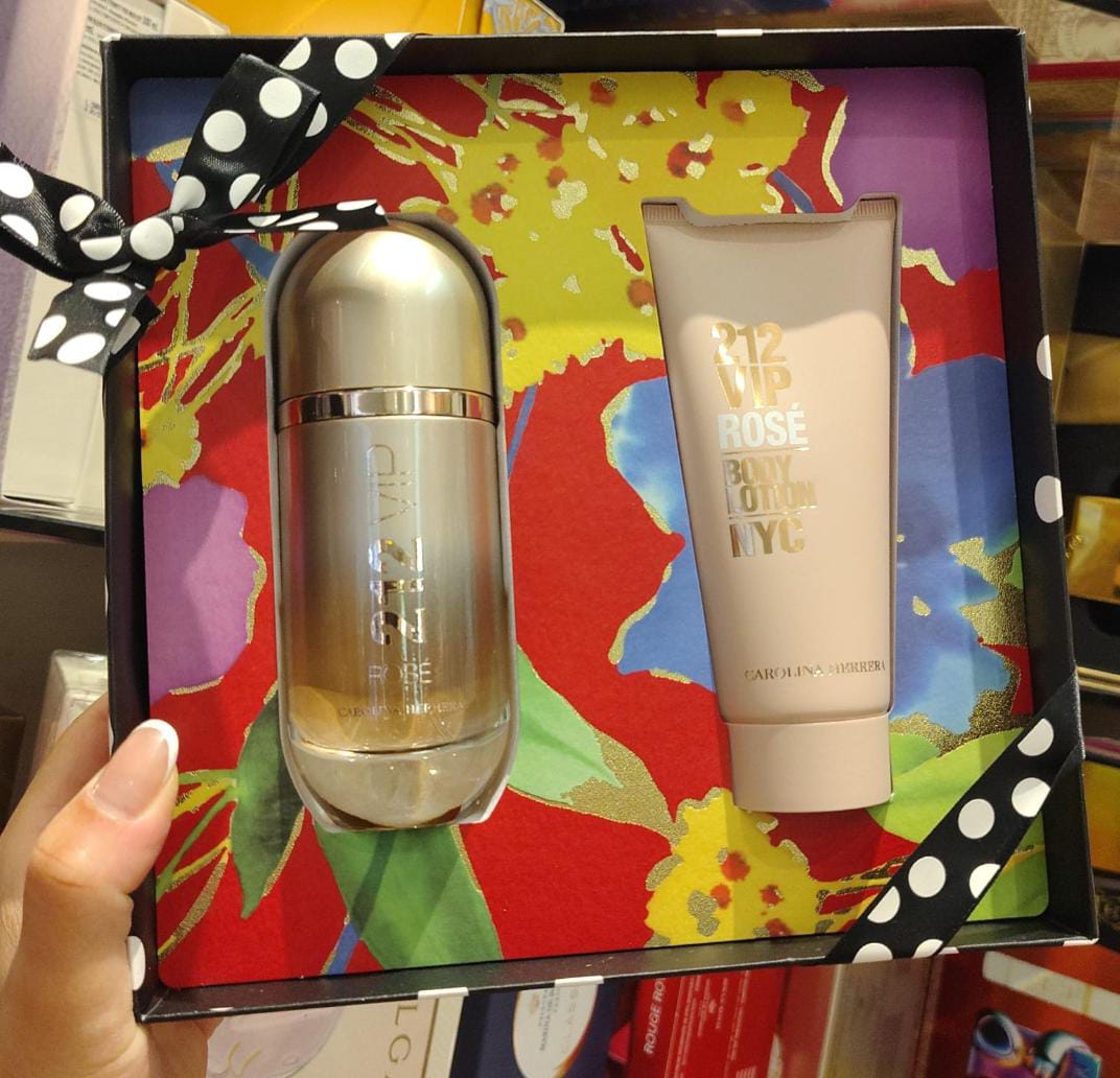 Kit Perfume e Creme 212 VIP Rosé