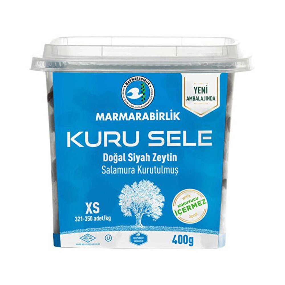 Kuru Sele Doğal Siyah Zeytin XS