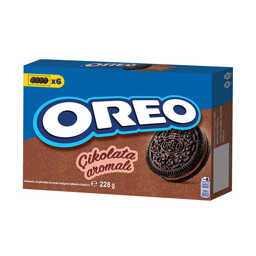 Oreo Çikolata Aromalı Bisküvi 228g