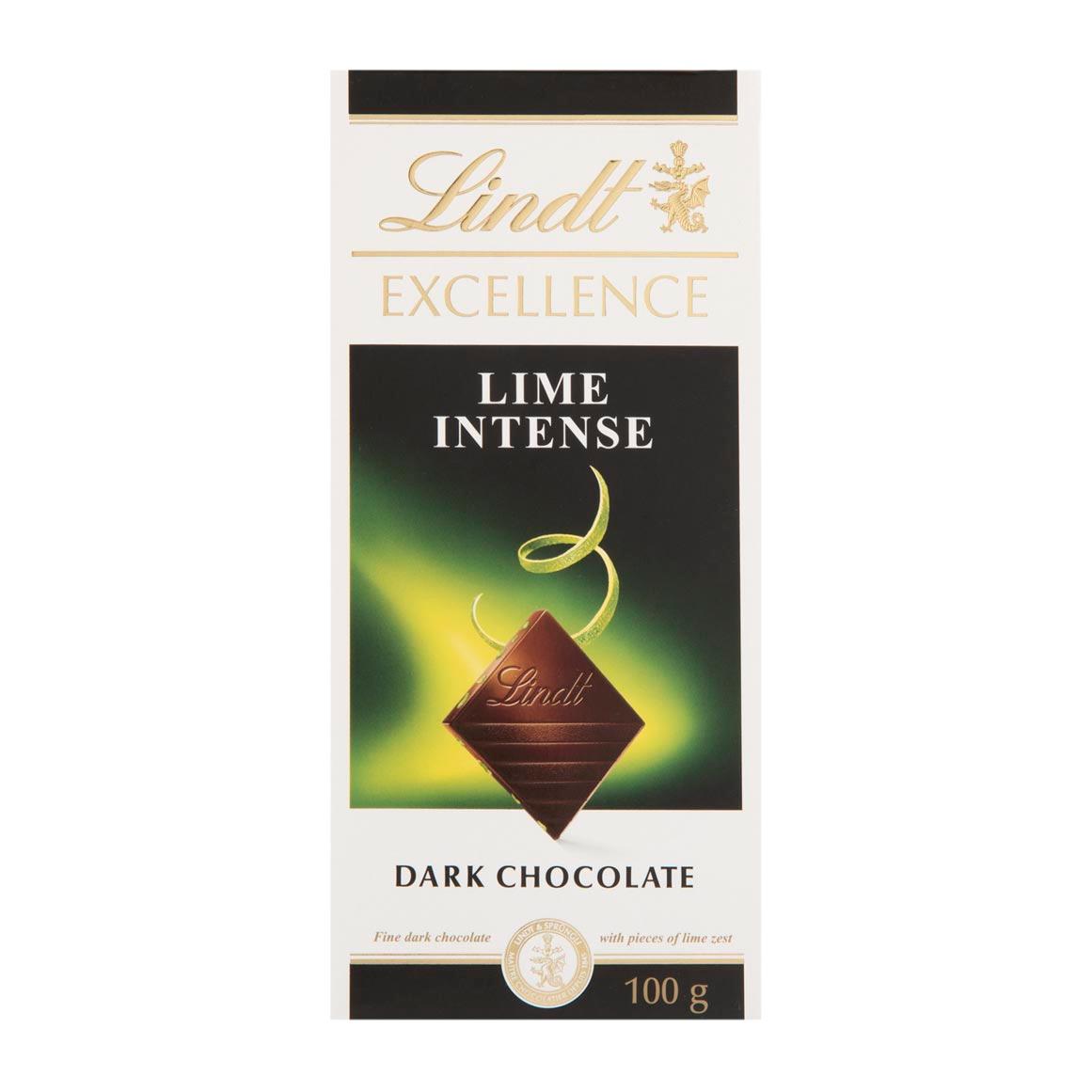 Lindt Excellence Lime Intense Bitter Çikolata 100g