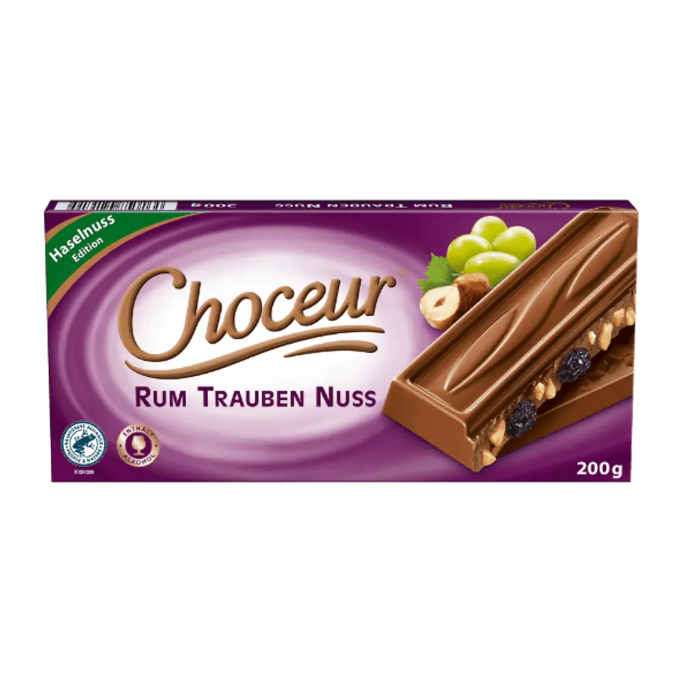 Choceur Rum Trauben Nuss Çikolata