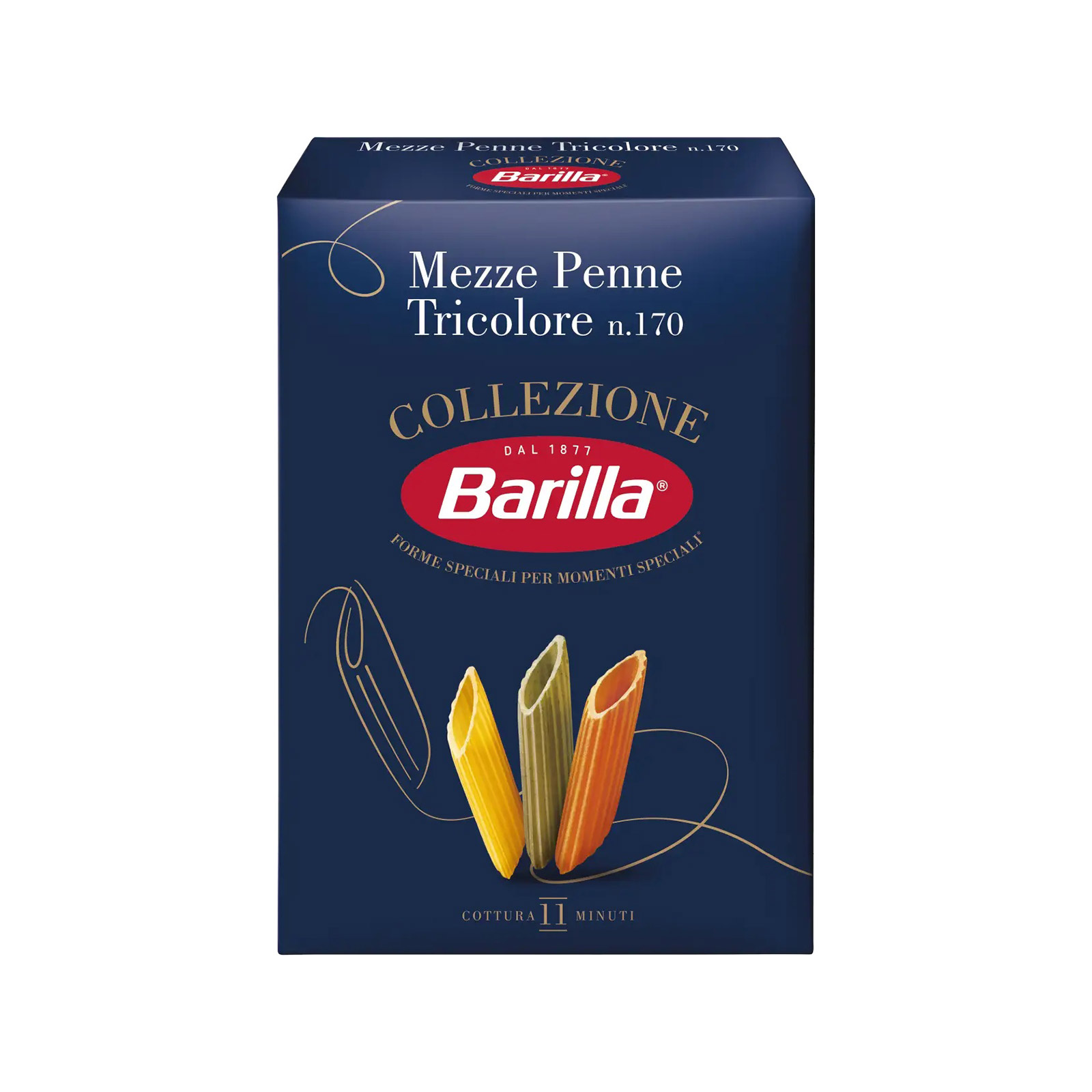 Barilla Mezze Penne Tricolore
