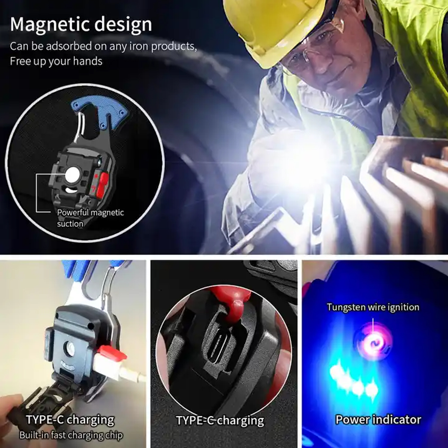 Rechargeable LED Keychain Flashlight  6 Modes, Super Bright | Indo Glow