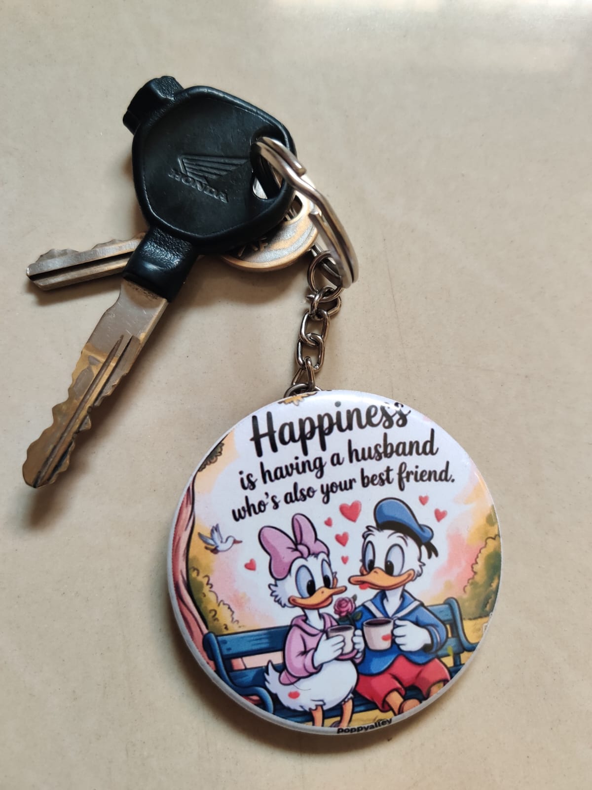 Couple Cartoon Keychain