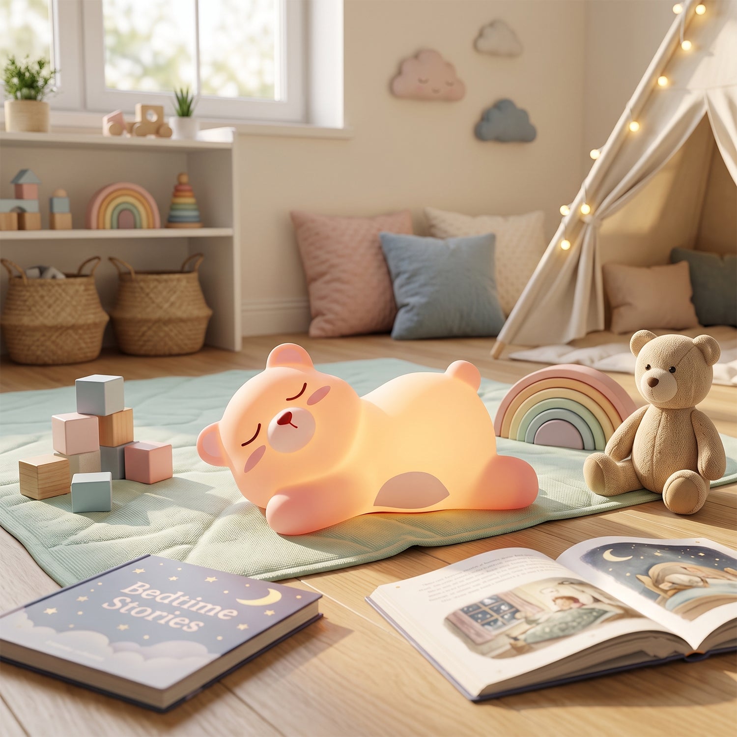 Cute Bear Night Light Digital Download