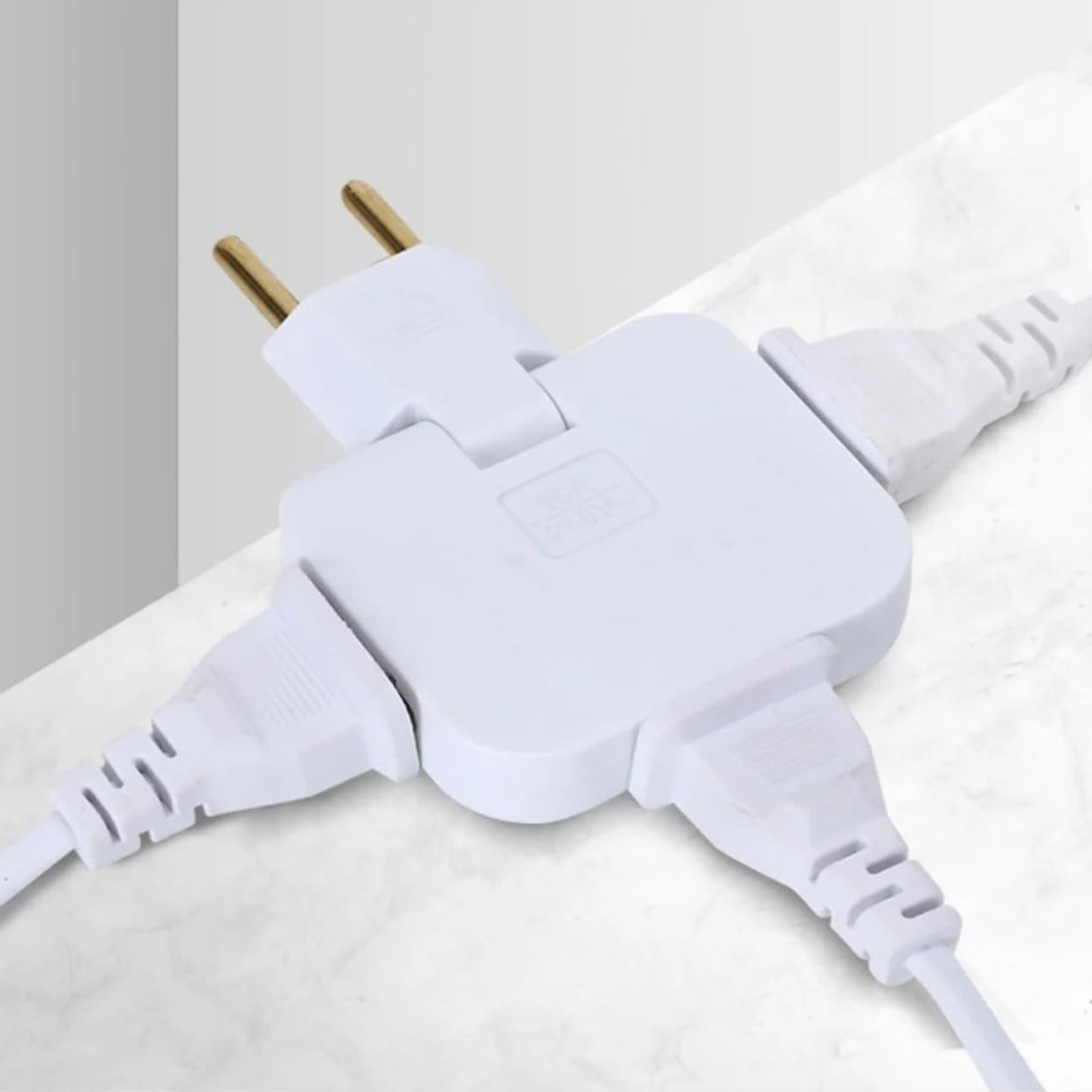 Foldable Wall Plug Adapter  3-in-1 Compact Travel Socket | Tetherix