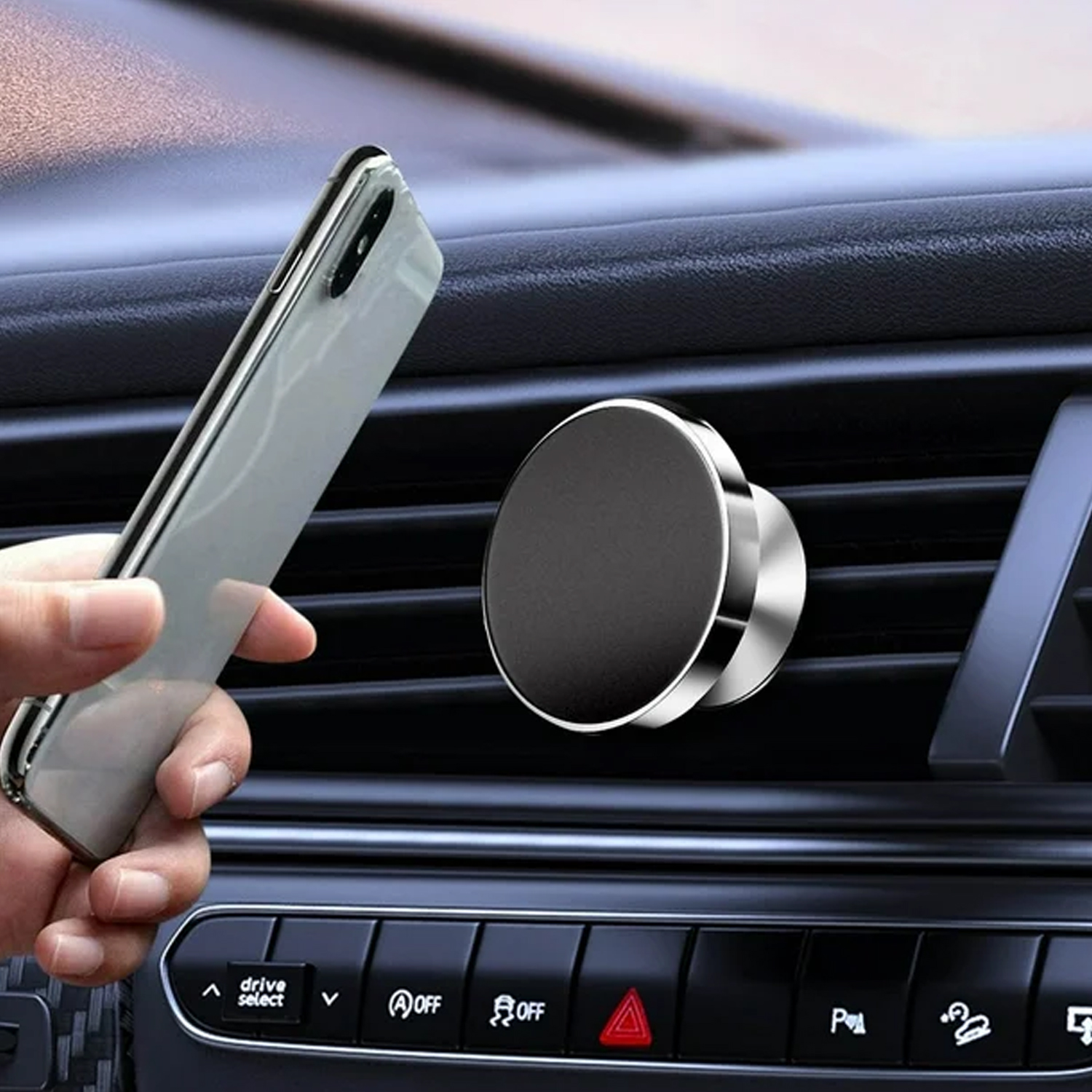 Magnetic Phone Holder Stand  360 Rotating Secure Grip
