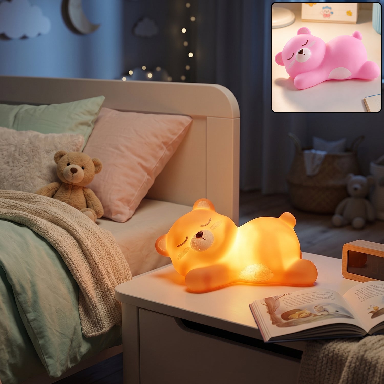 Cute Bear Night Light Digital Download