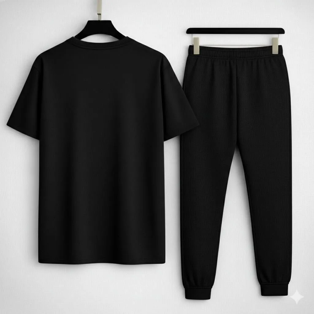 Summer Premium Black Urban Tracksuits for Causal Wear