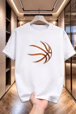 Basketball Graphic T-Shirt  Premium Fabric In Multi Colours