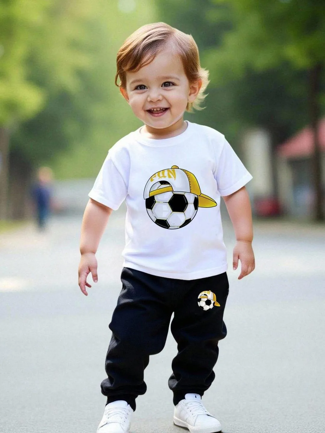 Soccer Style Toddler Outfit