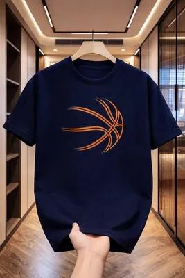 Basketball Graphic T-Shirt  Premium Fabric In Multi Colours