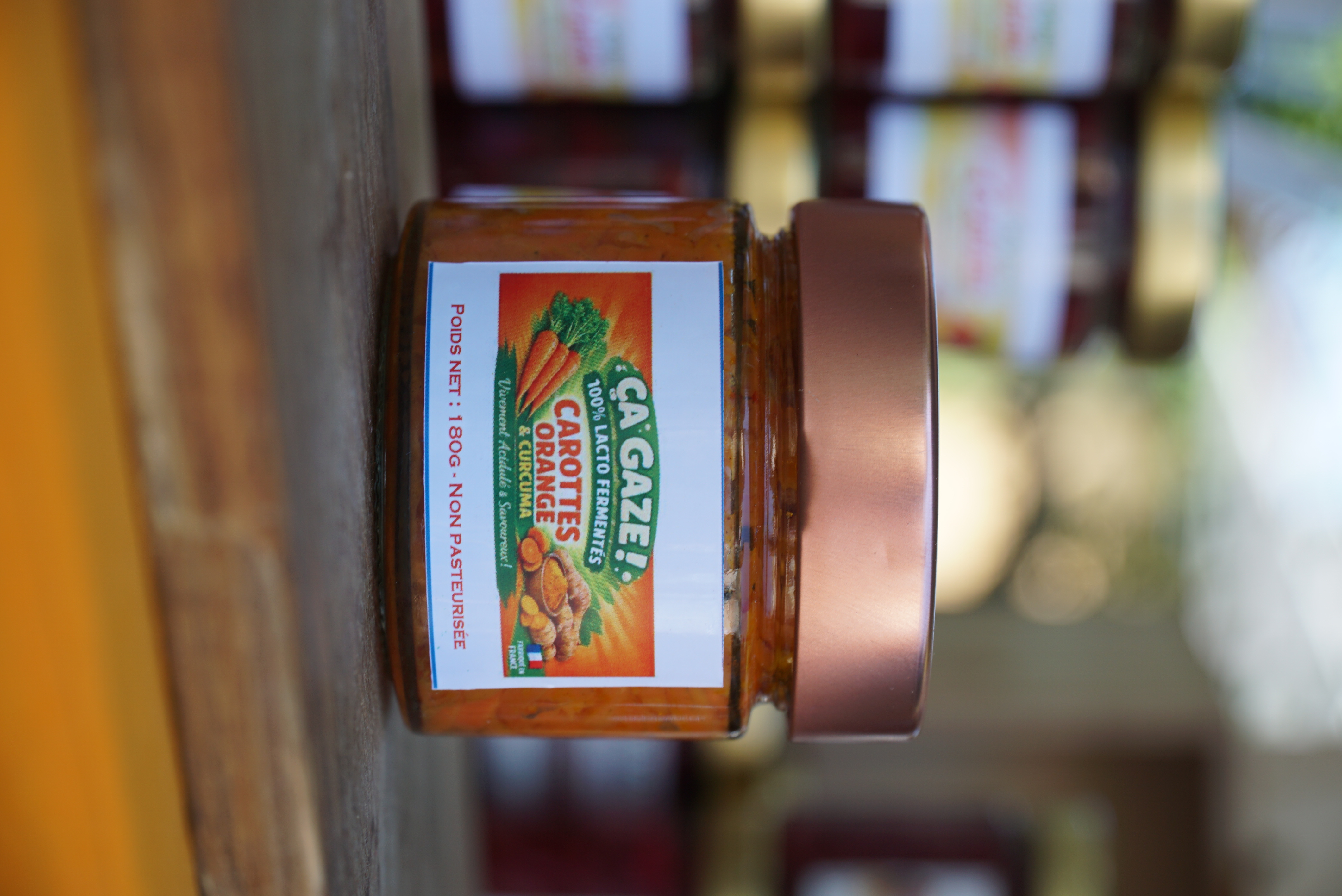 Carottes épicées en conserve