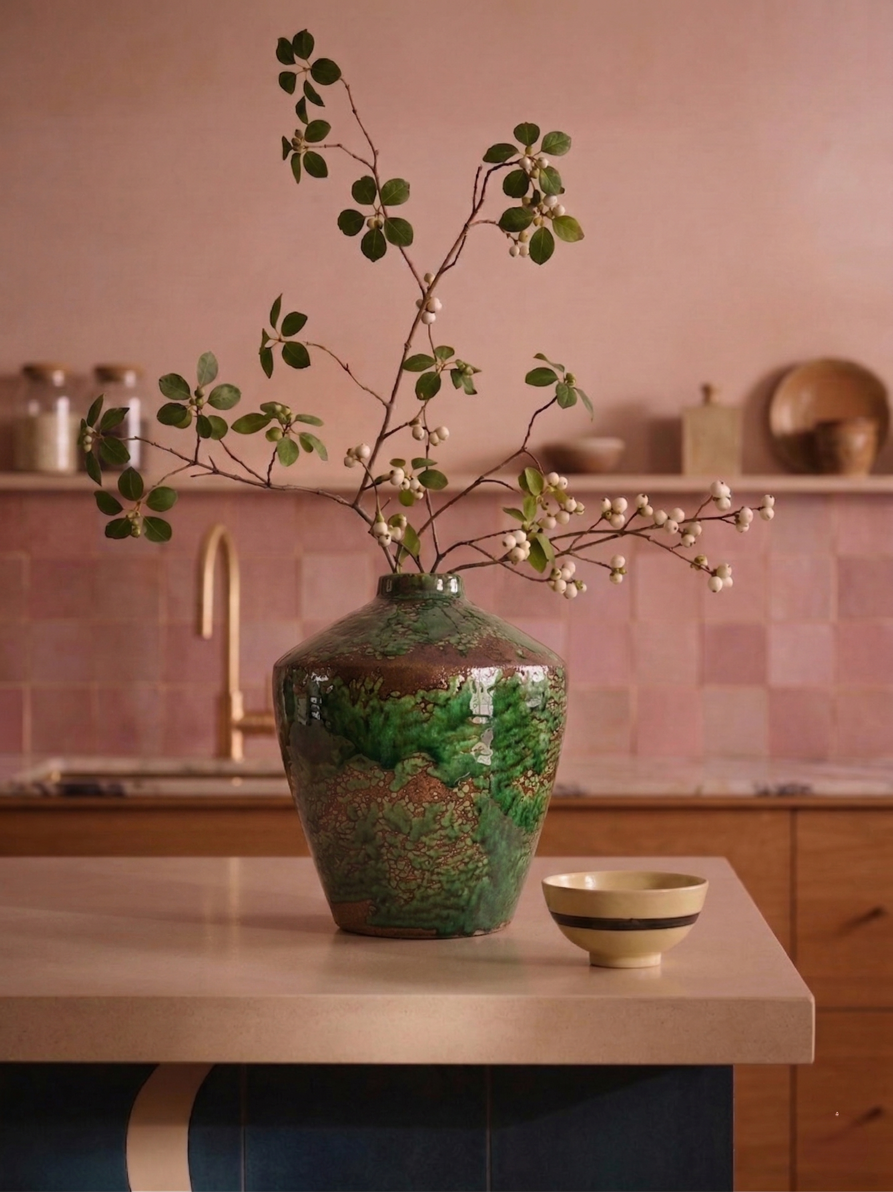 Textured Ceramic Vase • Wabi Sabi Organic Modern Pottery • Minimalist Home Decor Akebono