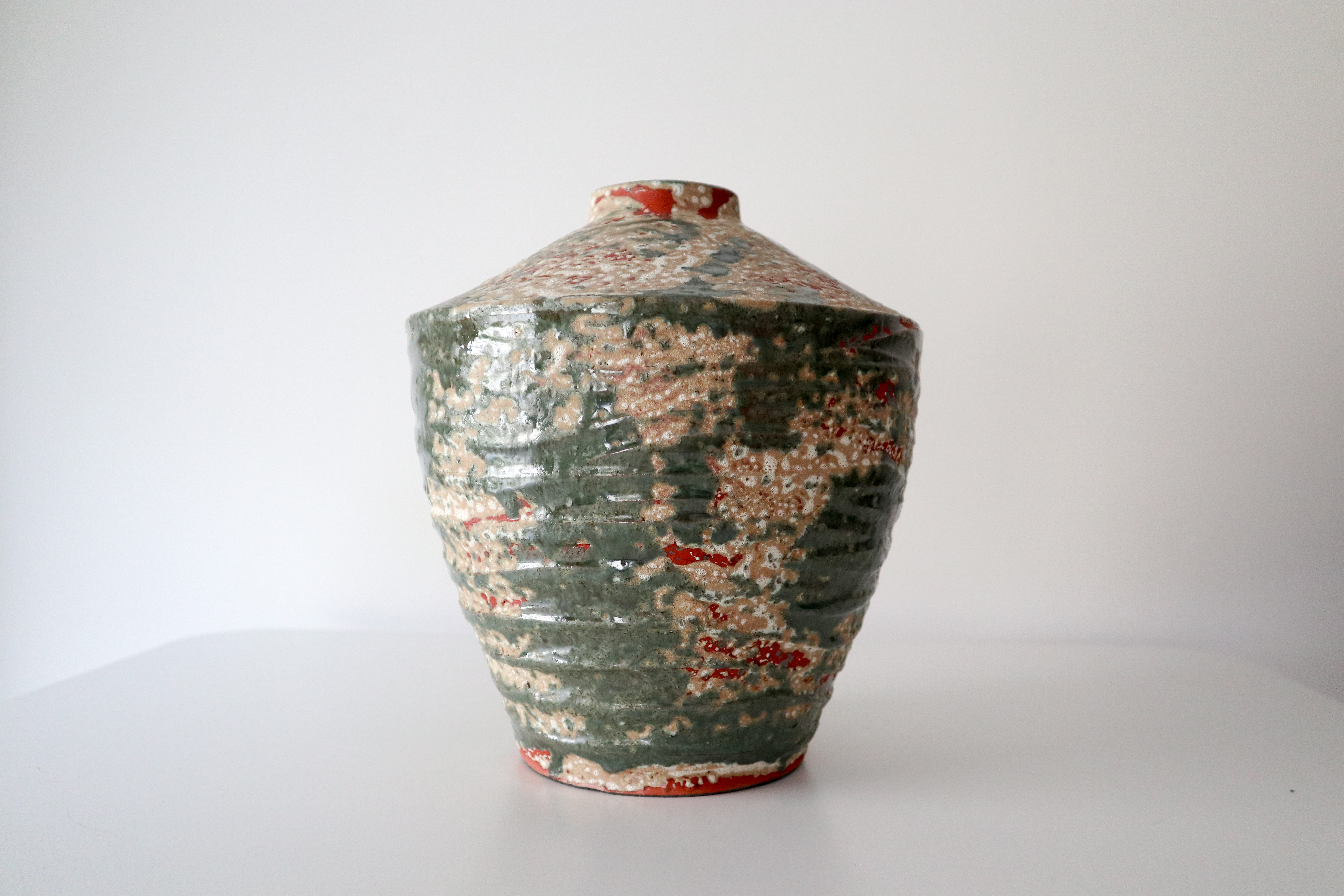 waterproof Textured Ceramic Vase • Wabi Sabi Organic Modern Pottery • Minimalist Home Decor Akebono