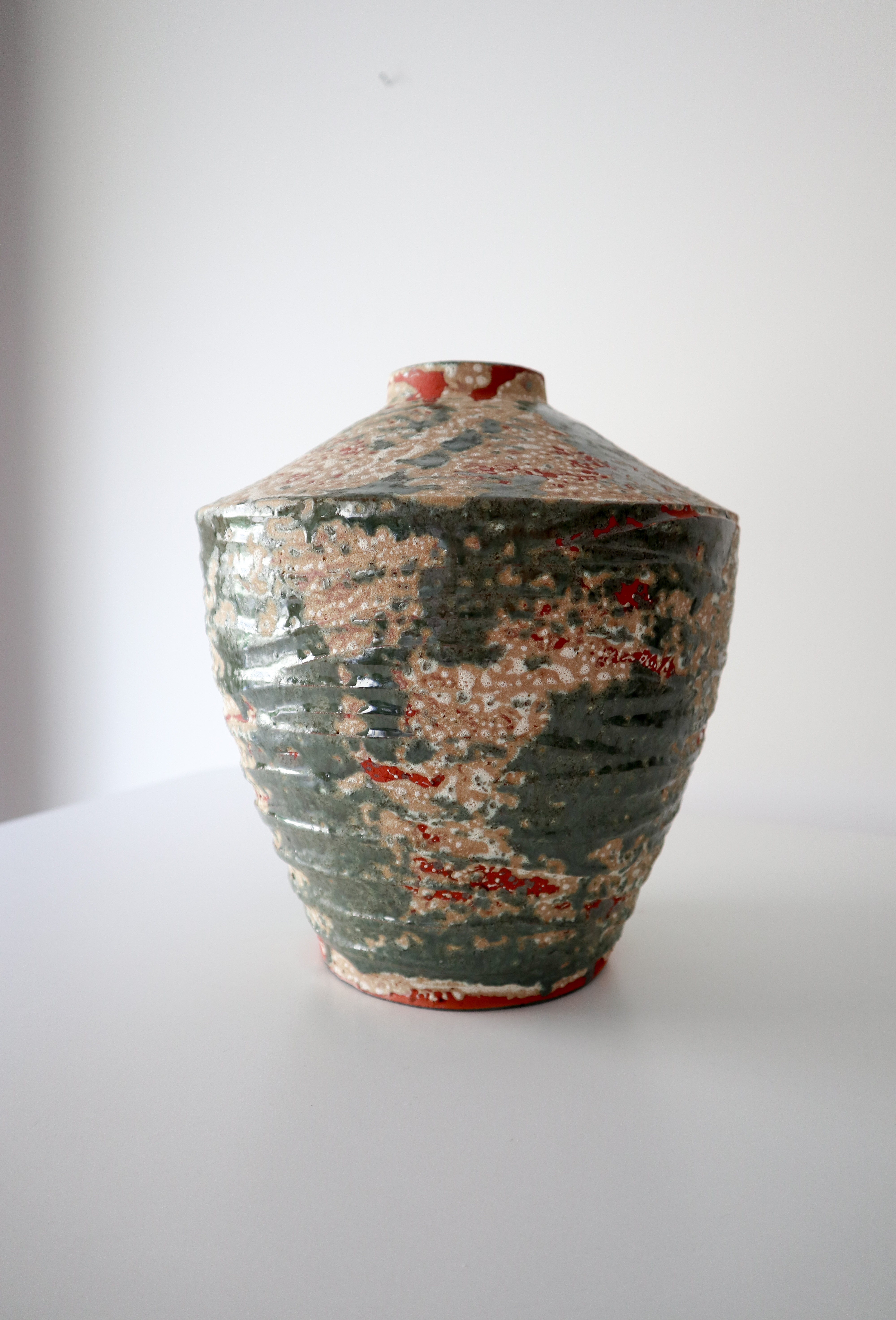 waterproof Textured Ceramic Vase • Wabi Sabi Organic Modern Pottery • Minimalist Home Decor Akebono