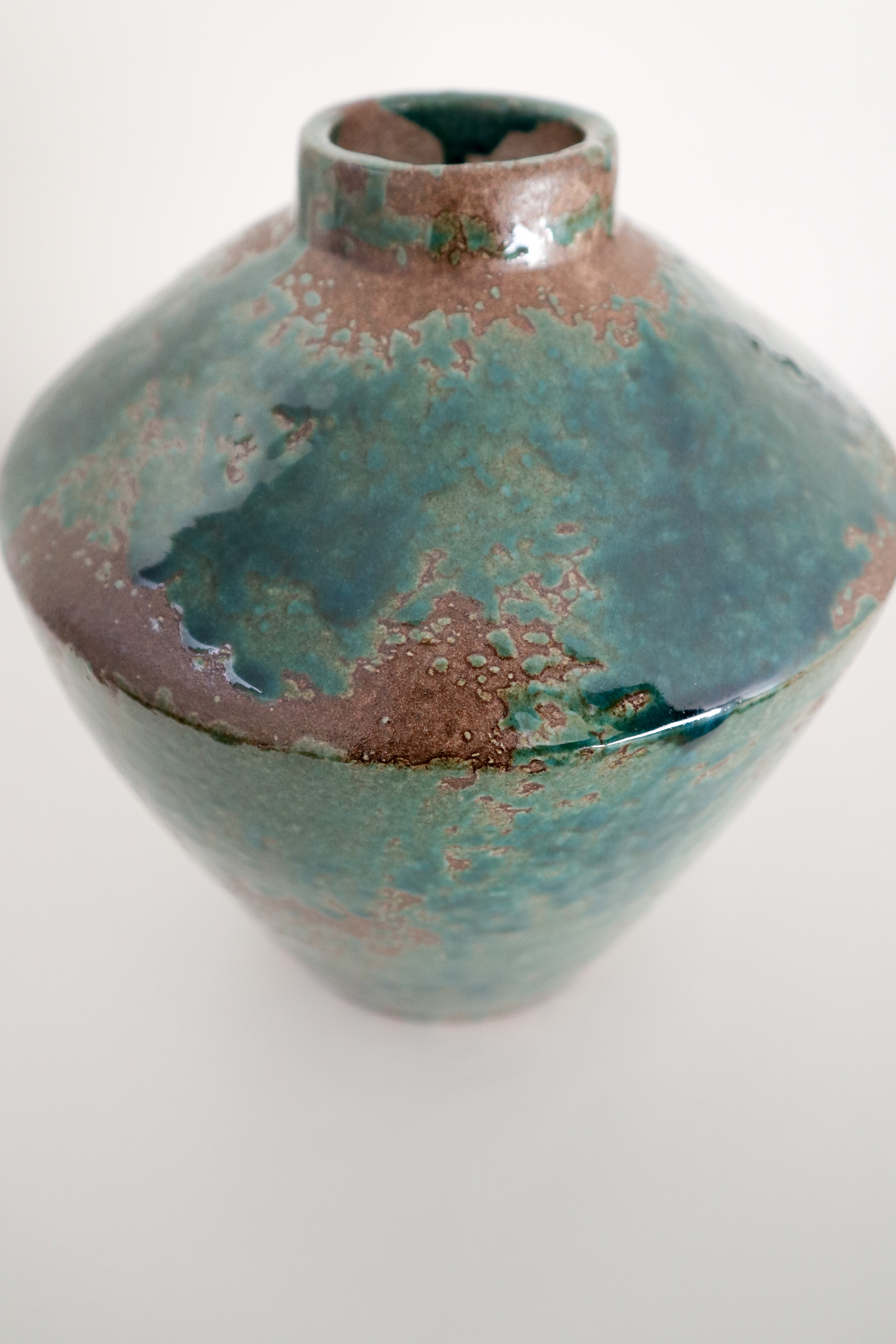 Textured Ceramic Vase • Wabi Sabi Organic Modern Pottery • Minimalist Home Decor Akebono