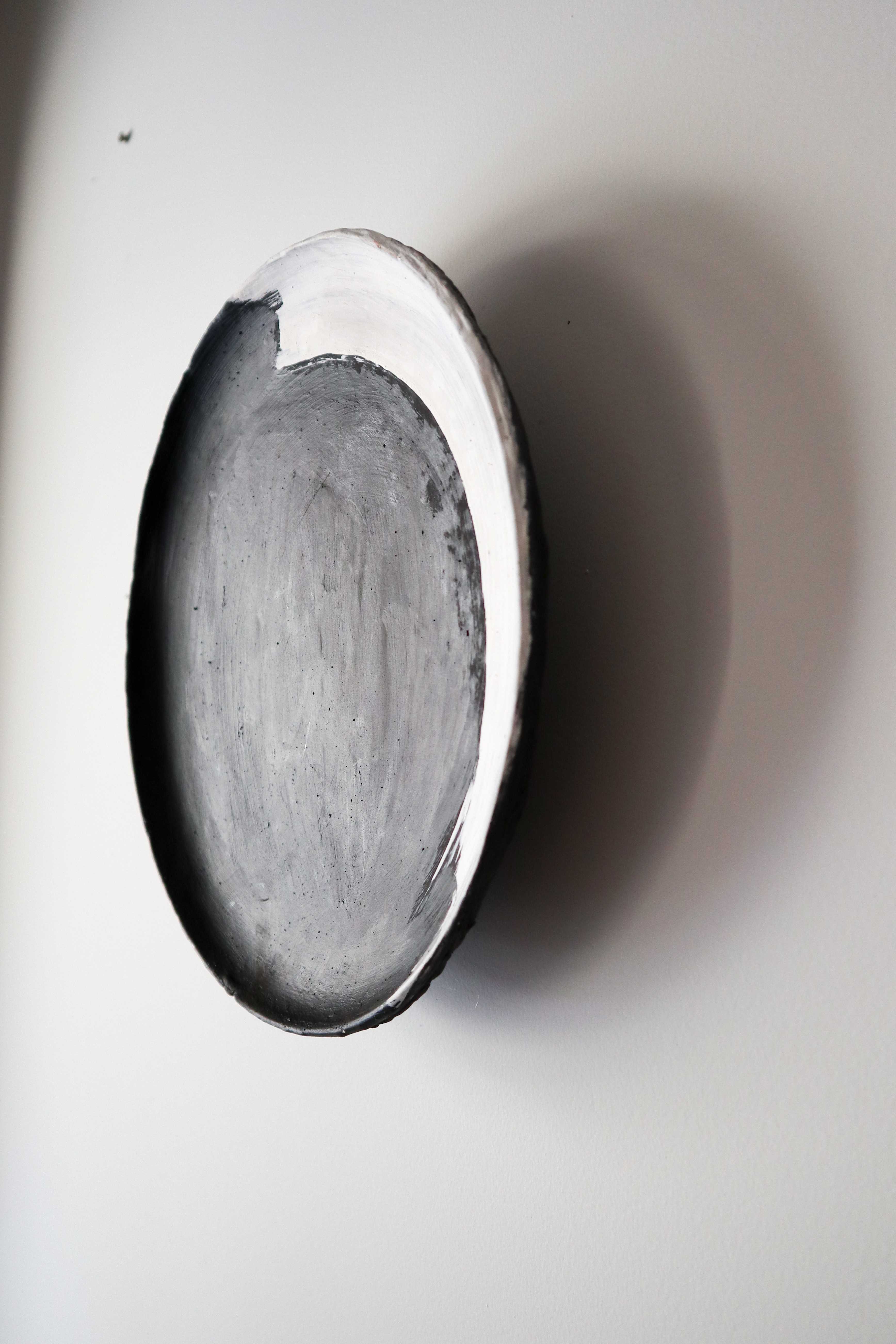 Set of 2 Handmade Paper Clay Wabi-Sabi Wall Sculptures, Japandi Organic Decor