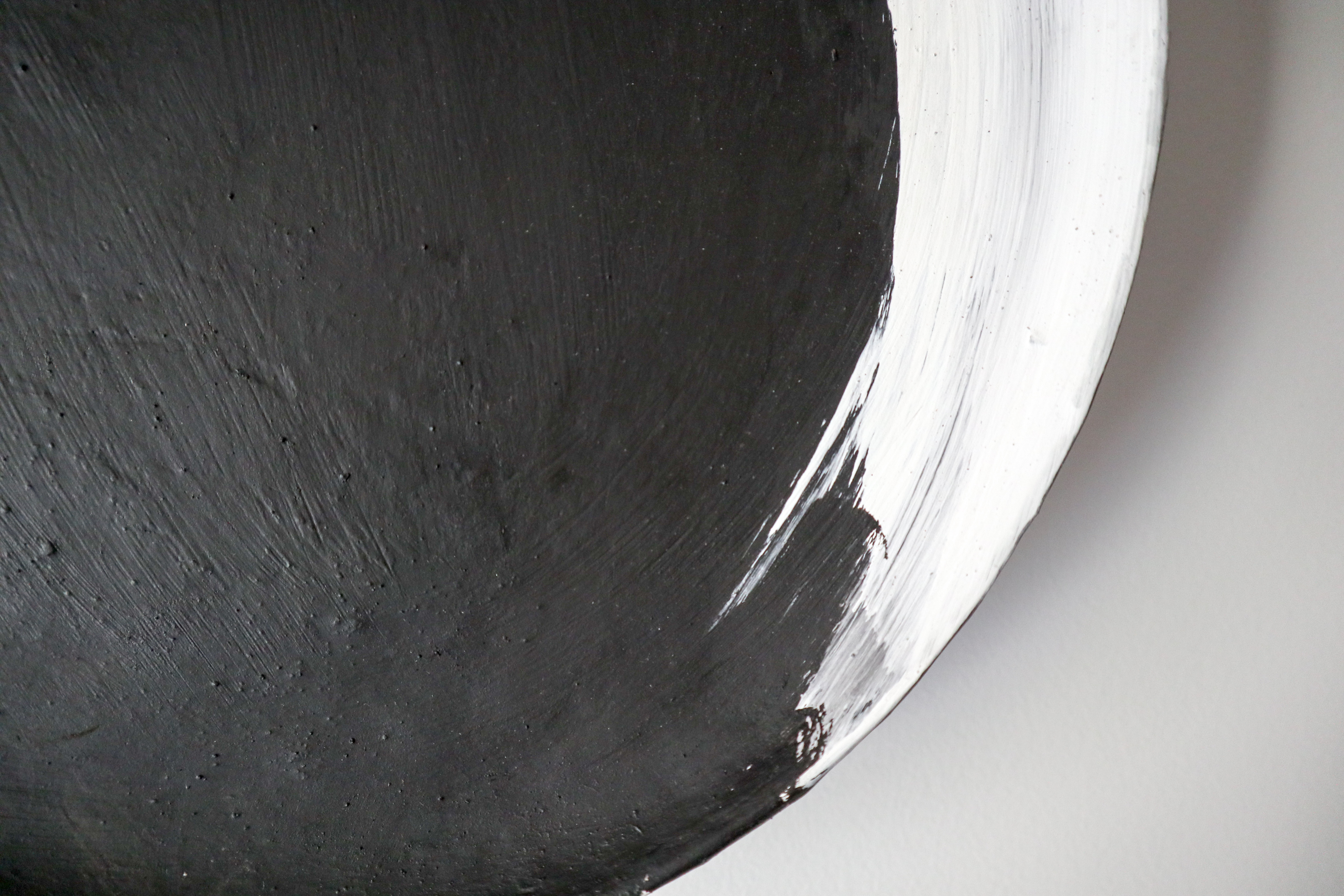 Set of 2 Handmade Paper Clay Wabi-Sabi Wall Sculptures, Japandi Organic Decor