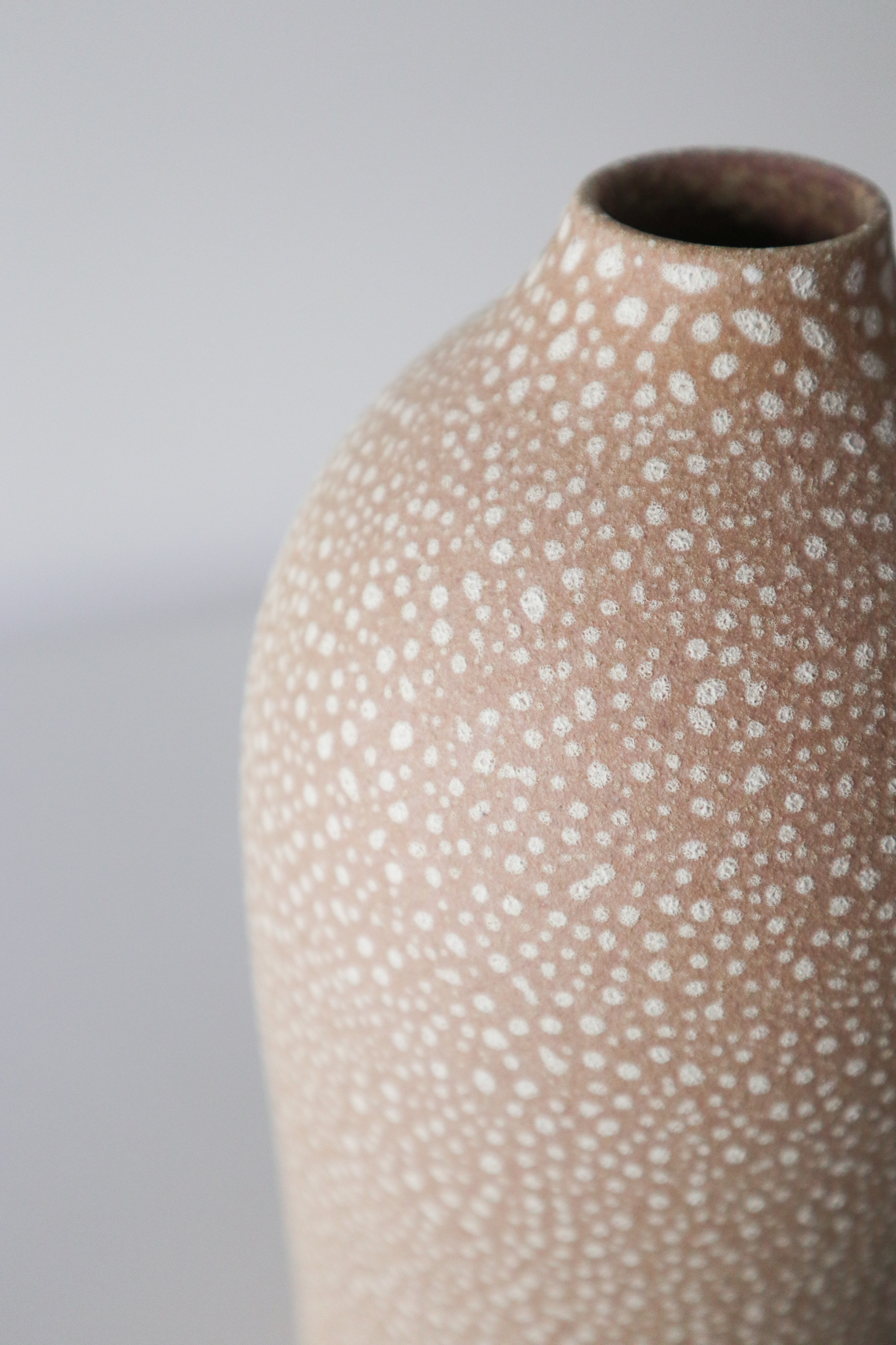 waterproof Textured Ceramic Vase • Wabi Sabi Organic Modern Pottery • Minimalist Home Decor Mio