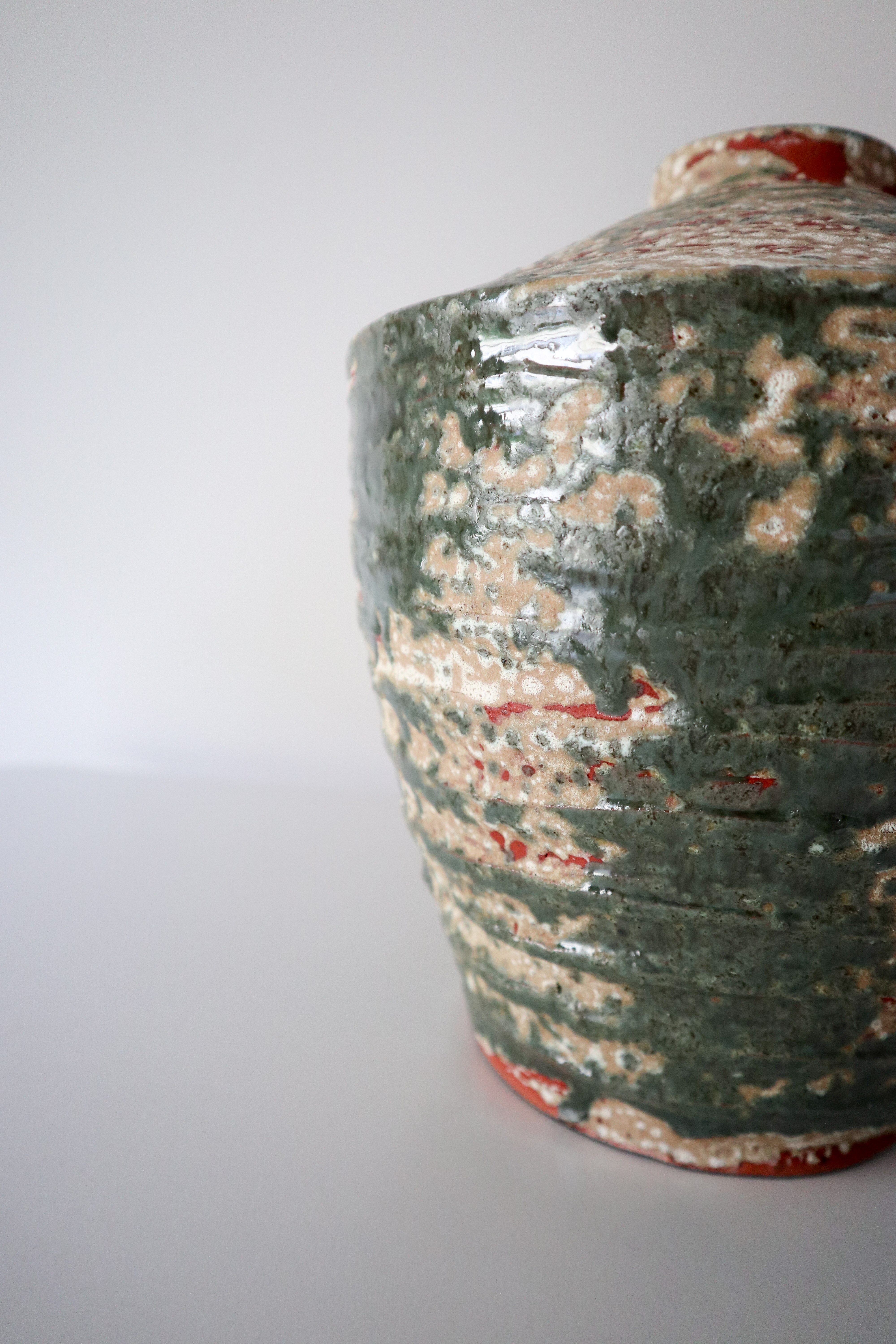 waterproof Textured Ceramic Vase • Wabi Sabi Organic Modern Pottery • Minimalist Home Decor Akebono