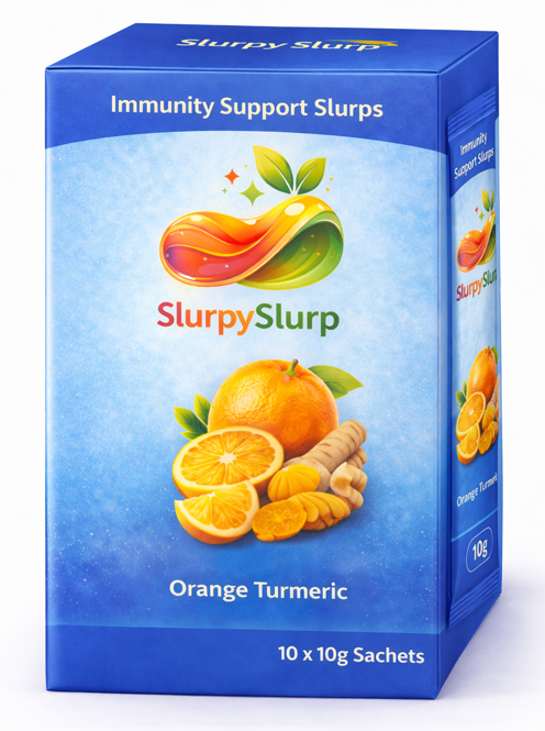 Slurpy Slurp Orange Turmeric box