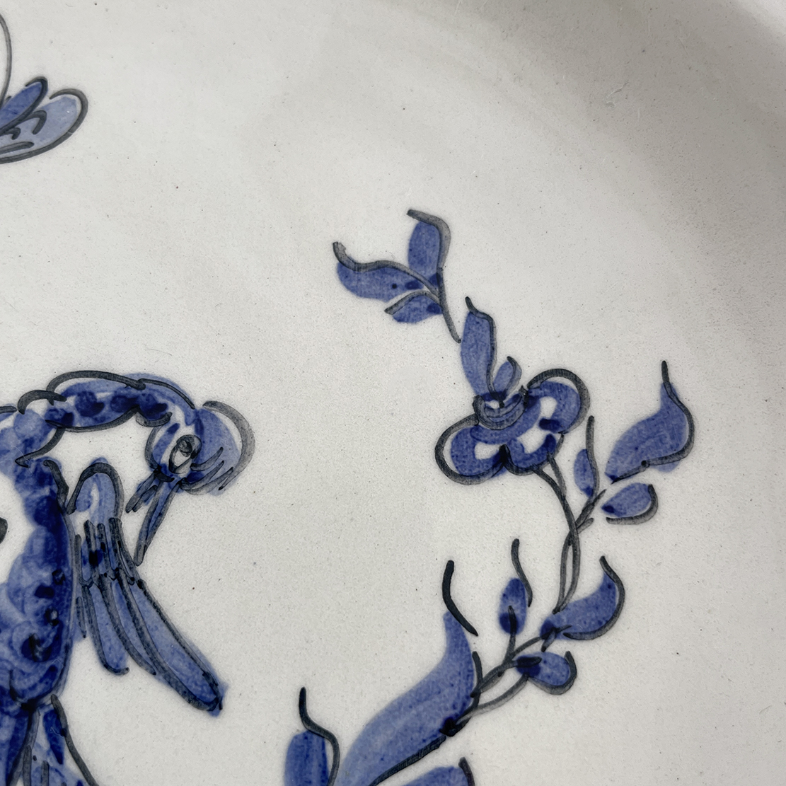 Farfurie (decor perete) vintage "Vieux Moustiers”