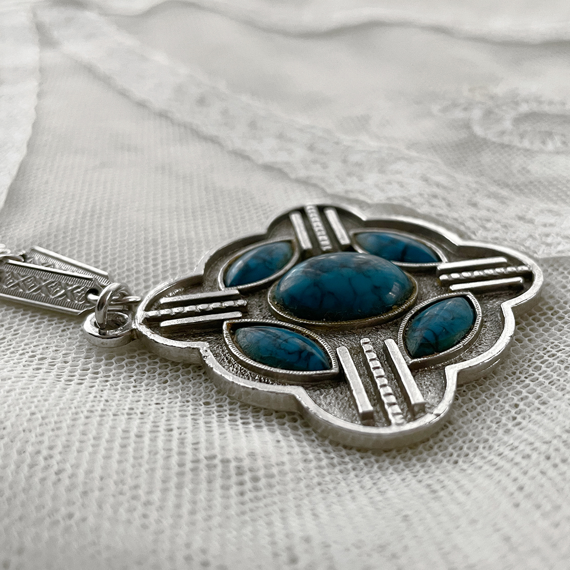 Colier retro "Whiting & Davis", anii '70