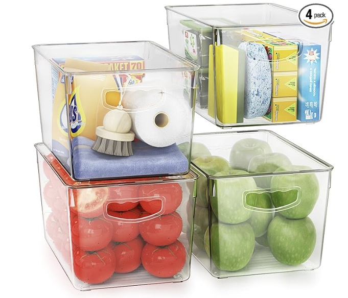 Clear Storage Bin Set