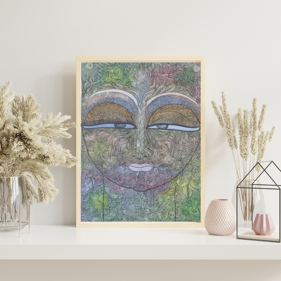 Abstract Face Art Print