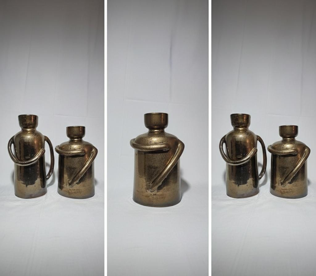 Antique Brass Milk Cans