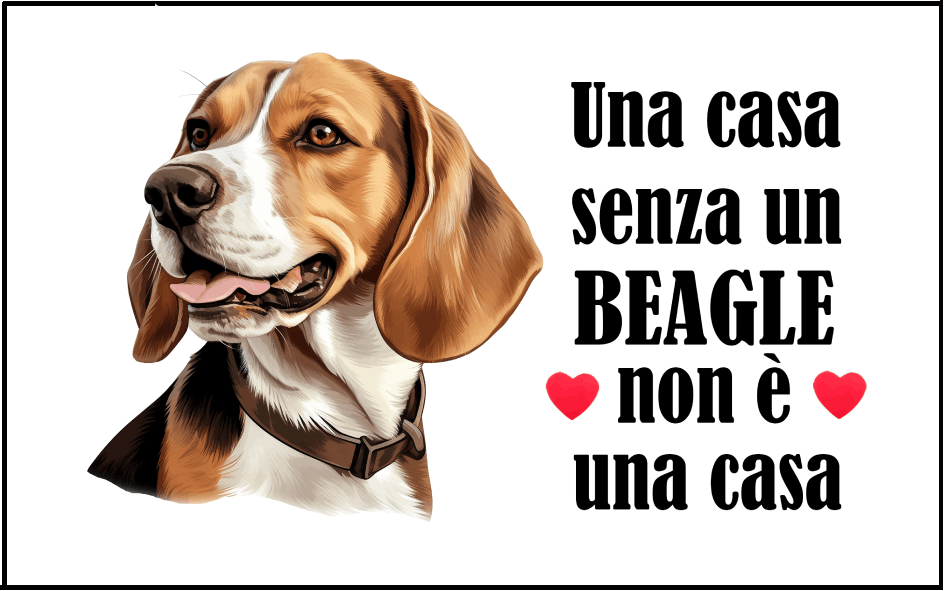 C003 Magnete Decorativo Beagle cm. 8x5