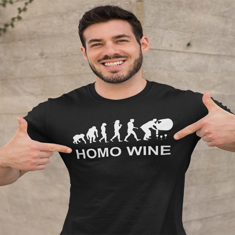 Maglietta Evoluzione Homo Wine