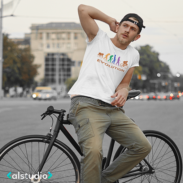 T-shirt Evolution bike